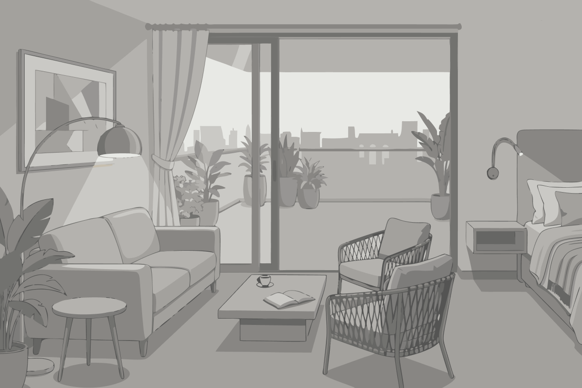 King Room with Fireplace - Garden View